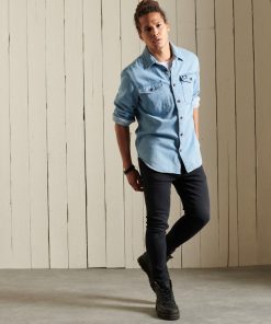 Superdry Denim Work Shirt Vintage Wash
