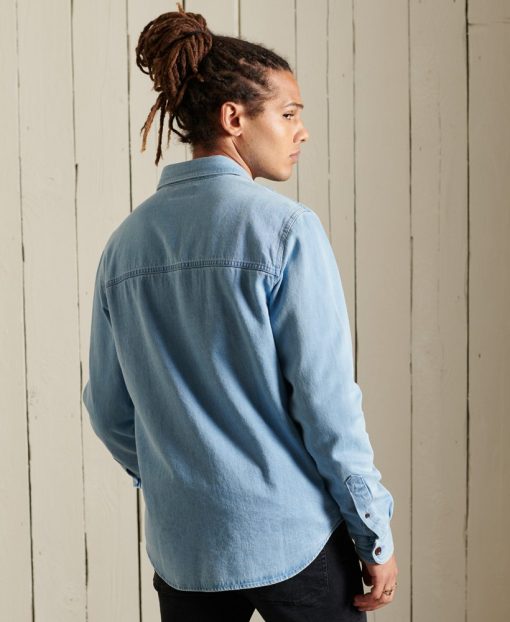 Superdry Denim Work Shirt Vintage Wash