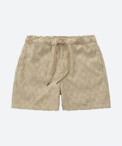 OAS Beige Machu Terry Shorts