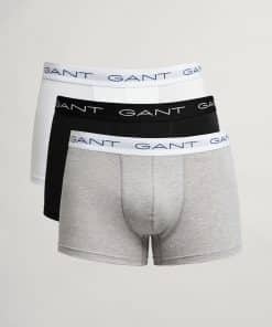 Gant 3-Pack Trunk Grey/White/Black