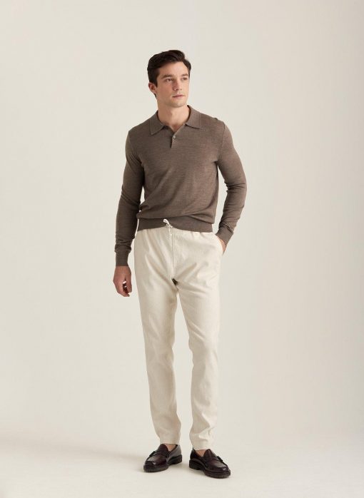 Morris Stockholm Winward Linen Pants Off White