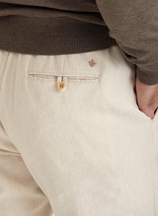 Morris Stockholm Winward Linen Pants Off White