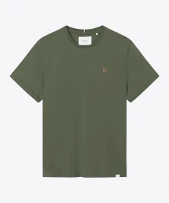 Les Deux Nørregaard T-Shirt Olive Night/Orange