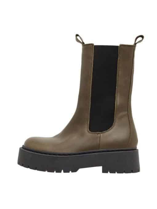 Bianco Biadeb Long Boots Olive
