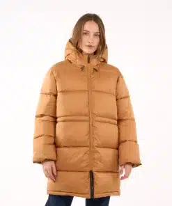 Knowledge Cotton Apparel Thermo Active Puffer Jacket Brown Sugar