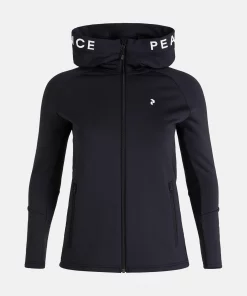 Peak Performance Rider Zip Hood Women Black