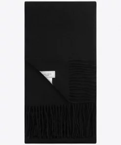 Les Deux Solid Wool Scarf Black