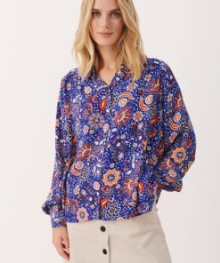 Part Two Verna Shirt Bluing Wallpaper Print