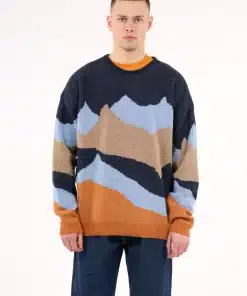 Knowledge Cotton Apparel Mountain Knit Crew