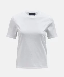 Peak Performance Original Small Logo Tee Women Offwhite