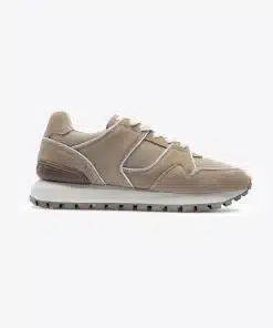 Les Deux Trenton Suede Sneaker Dark Sand