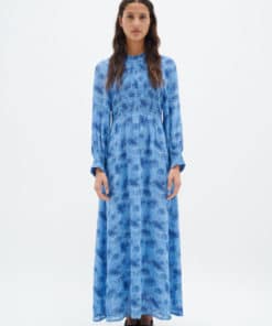 InWear Davila Long Dress Blue Dancing Wall