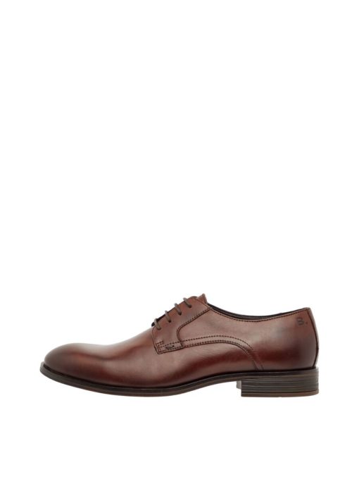 Bianco Biabyron Leather Derby Dark Brown