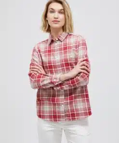 Peak Performance Cotton Flannel Shirt Women Check