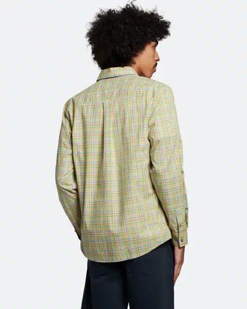 Lyle & Scott Grid Long Sleeve Shirt Sunbeam