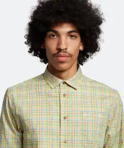 Lyle & Scott Grid Long Sleeve Shirt Sunbeam