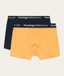 Knowledge Cotton Apparel 2-Pack Underwear Amber Yellow