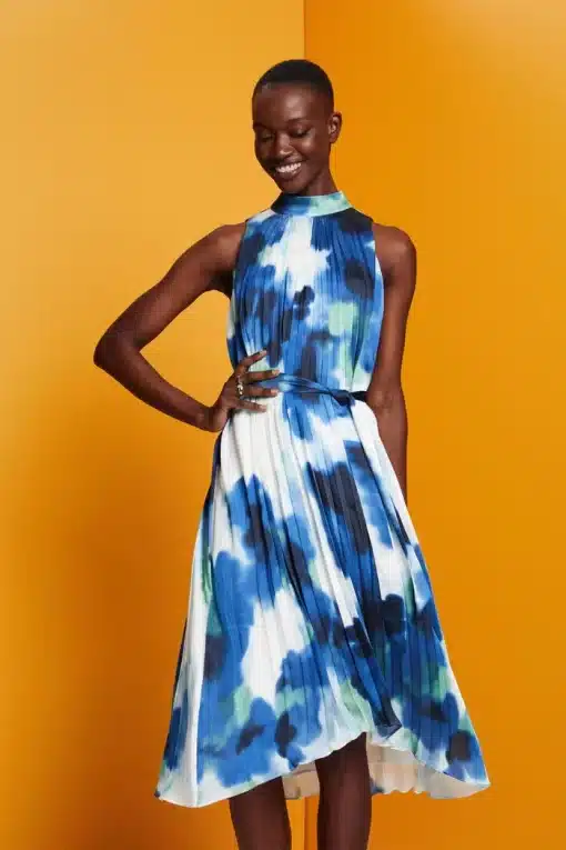 Esprit Chiffon Dress Blue