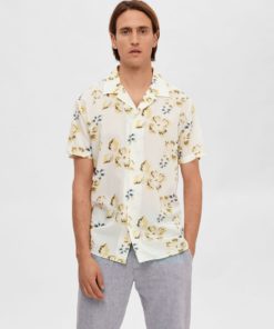 Selected Homme Regviggo Aop Shirt Egret