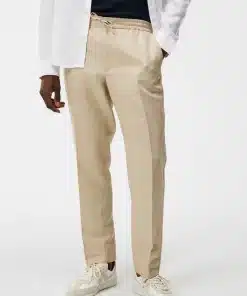 J.Lindeberg Baron Tencel Linen Pants Safari Beige