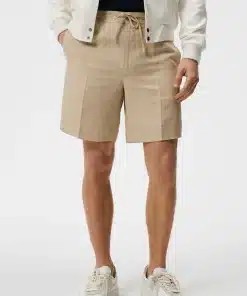 J.Lindeberg Baron Tencel Linen Shorts Safari Beige