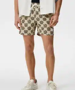 J.Lindeberg Banks Diamond JL Swim Trunks Safari Beige