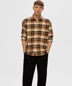 Selected Homme Flannel Shirt Inca Gold