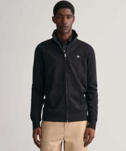 Gant Shield Full Zip Sweatshirt Black