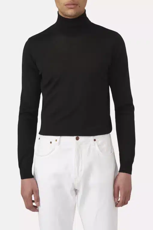 Oscar Jacobson Cole Rollneck Black