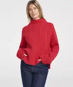 Holebrook Inger Turtle Knit Rasberry