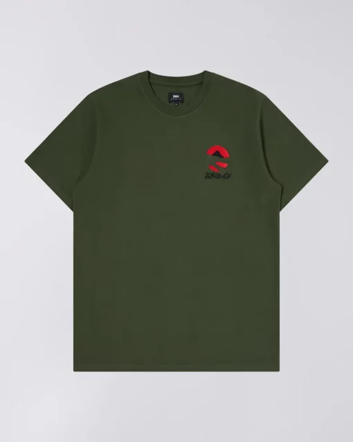Edwin Kamifuji Chest T-shirt Kombu Green
