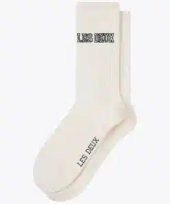 Les Deux Blake 2-Pack Rib Socks Ivory