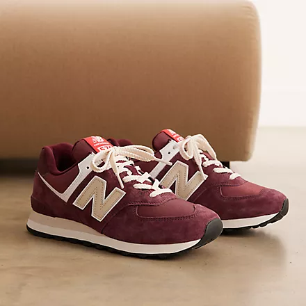 Buy New Balance 574 Maroon With Grey Scandinavian Fashion Store