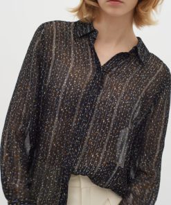 InWear Leatrix Shirt Black Noun Confetti