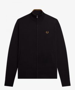 Fred Perry Classic Zip Through Cardigan Black