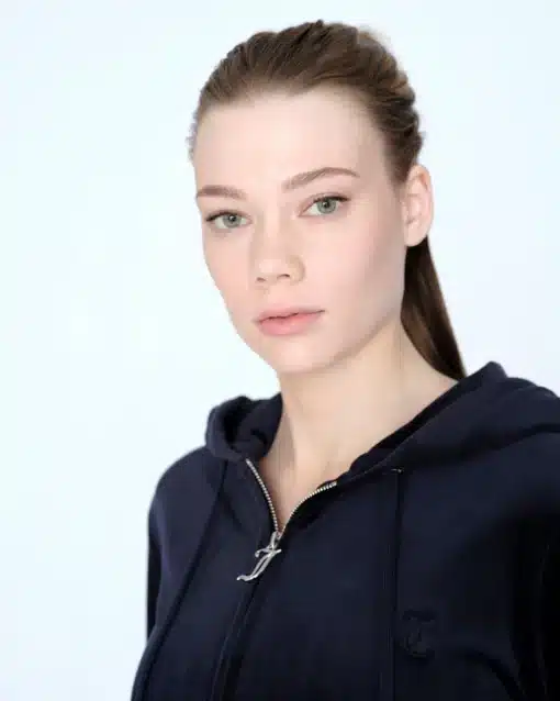 Juicy Couture Classic Velour Robertson Zip Hoodie Night Sky