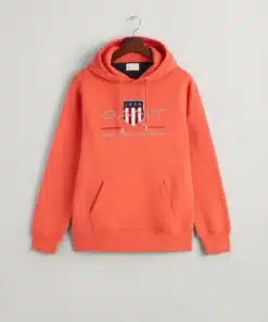 Gant Archive Shield Hoodie Burnt Orange