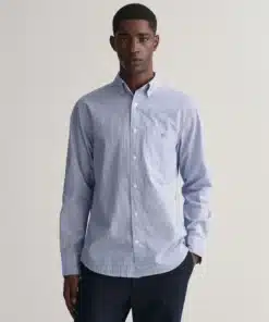 Gant Poplin Banker Shirt College Blue