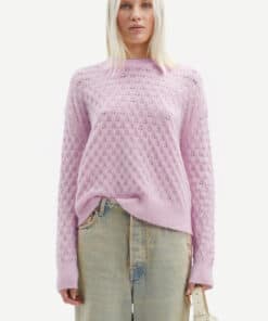 Samsøe Samsøe Saanour Pointelle Sweater Lilac Snow