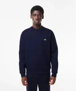 Lacoste Brushed Cotton Jogger Sweatshirt Midnight Blue