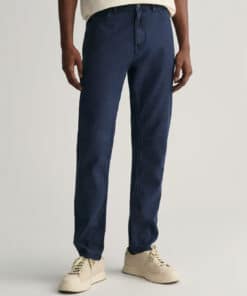 Gant Linen Cotton Slim Jeans Marine