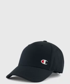 Champion C Logo Cotton Twill Cap Black
