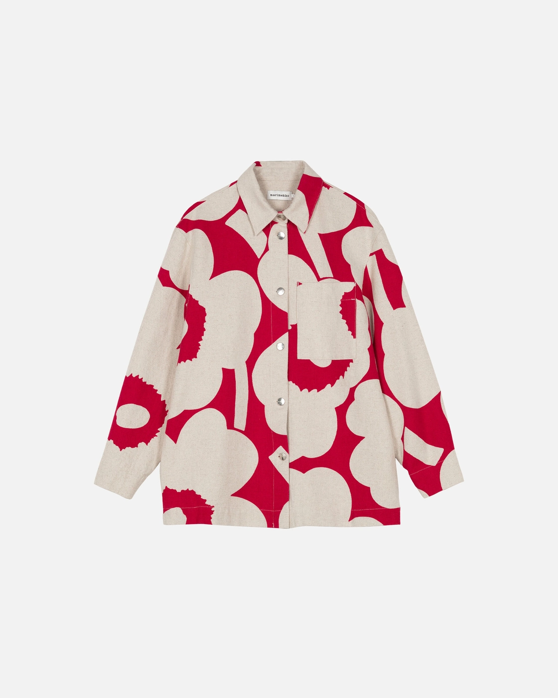 Buy Marimekko Kulmat Unikko Cotton Linen Overshirt