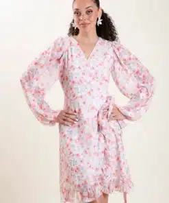 Dry Lake Everyday Dress Pink Rose Print