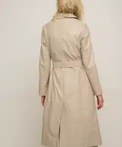 Rino & Pelle Edinia Leather Trenchcoat Salt