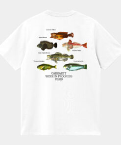 Carhartt WIP S/S Fish T-Shirt White