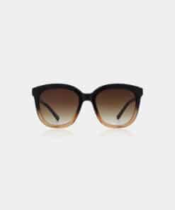 A.Kjaerbede Billy Sunglasses Black/Brown Transparent