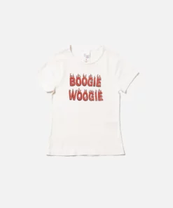 Nudie Jeans Eve T-Shirt Boogie Woogie Offwhite