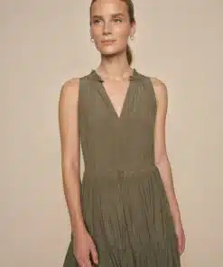 Mos Mosh Sabri SL Solida Dress Dusty Olive