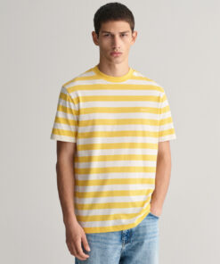 Gant Stripe SS T-shirt Smooth Yellow